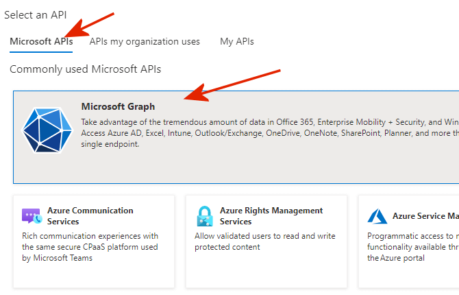 Microsoft Graph API