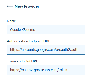 New OAuth provider